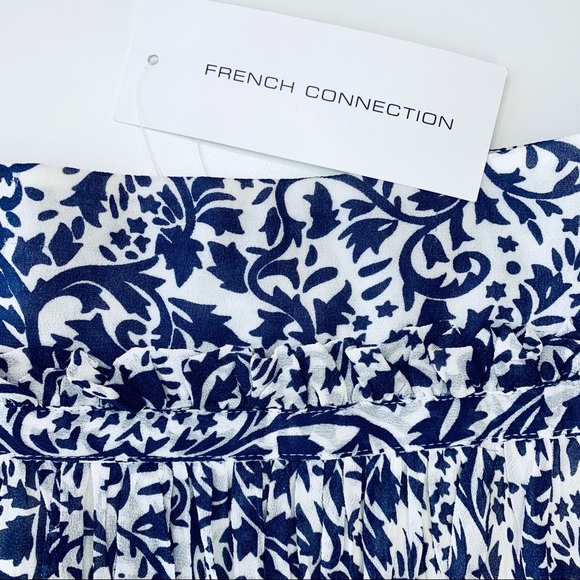 NWT French Connection Floral Textured Skirt - Picture 3 of 11